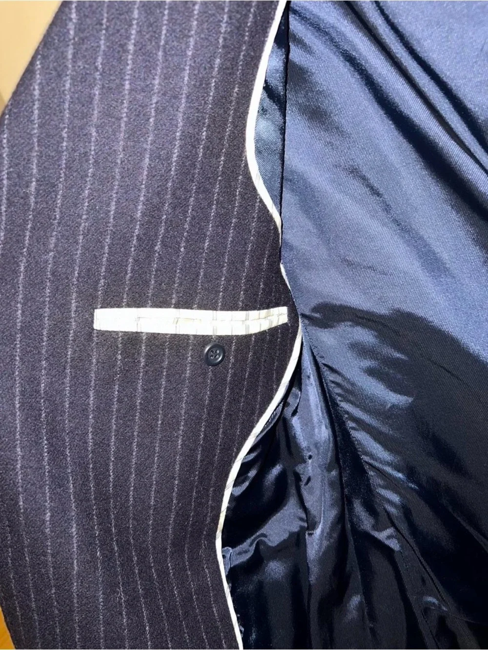 J. Crew Dark Navy Wool Pinstripe Men's Blazer size S